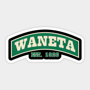 Waneta Sign Sticker